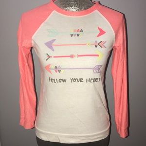 Girl’s Shimmer Long Sleeve Graphic Shirt